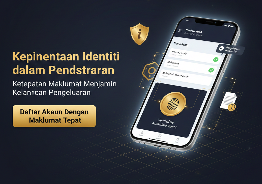 Mega888 Registration & Identity Interface